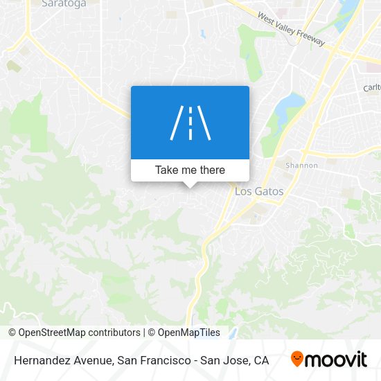 Mapa de Hernandez Avenue