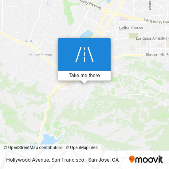 Hollywood Avenue map