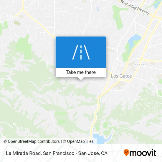 Mapa de La Mirada Road