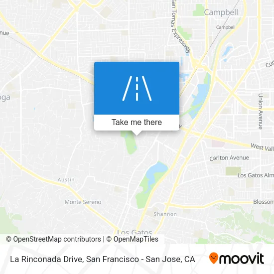 Mapa de La Rinconada Drive