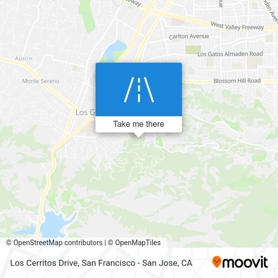Los Cerritos Drive map