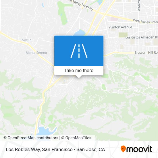 Los Robles Way map