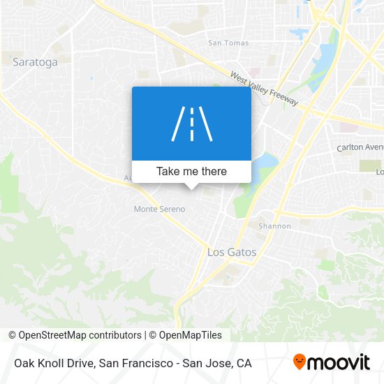 Mapa de Oak Knoll Drive
