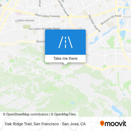 Mapa de Oak Ridge Trail