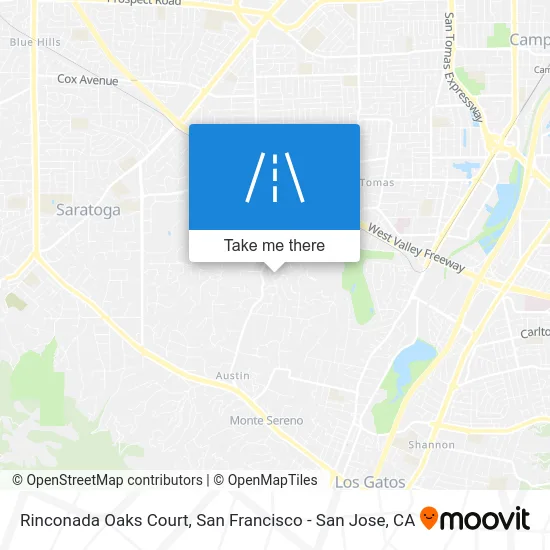 Rinconada Oaks Court map