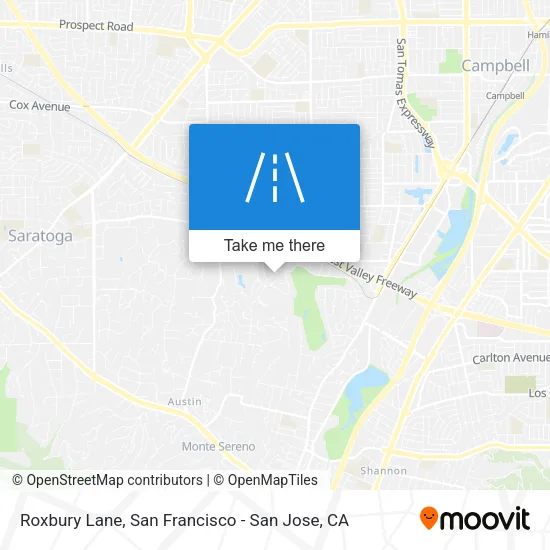 Roxbury Lane map