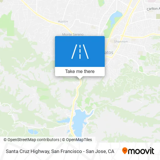 Santa Cruz Highway map