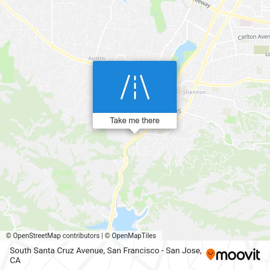 South Santa Cruz Avenue map
