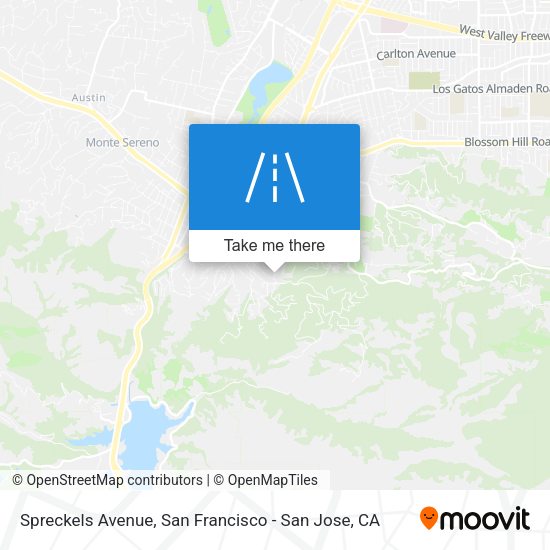 Mapa de Spreckels Avenue