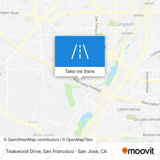 Mapa de Teakwood Drive