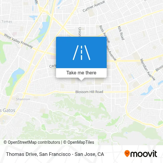 Thomas Drive map