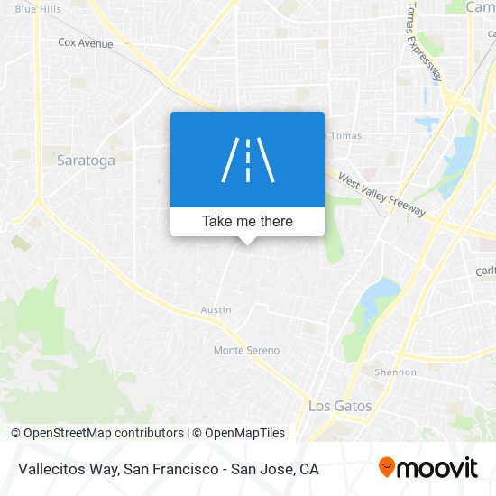 Vallecitos Way map