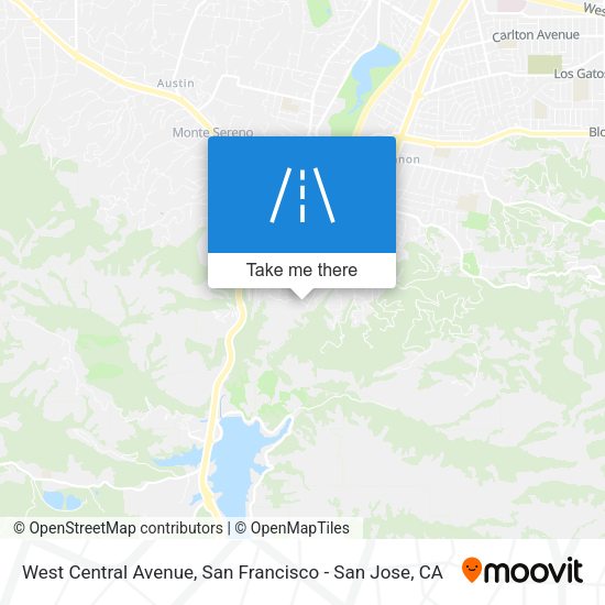 West Central Avenue map