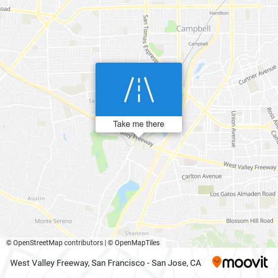 Mapa de West Valley Freeway