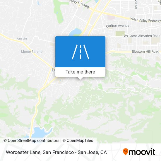 Worcester Lane map