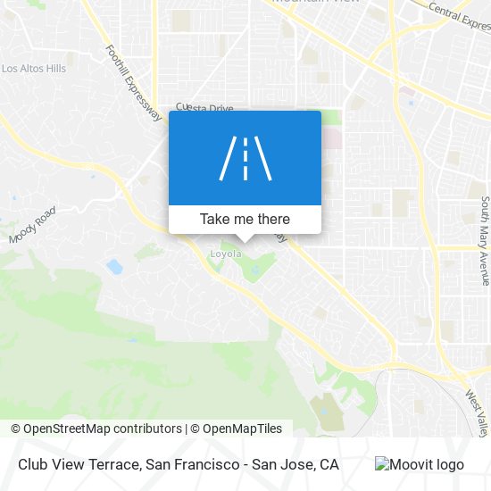 Club View Terrace map