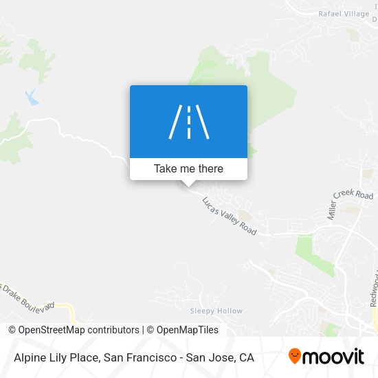 Alpine Lily Place map