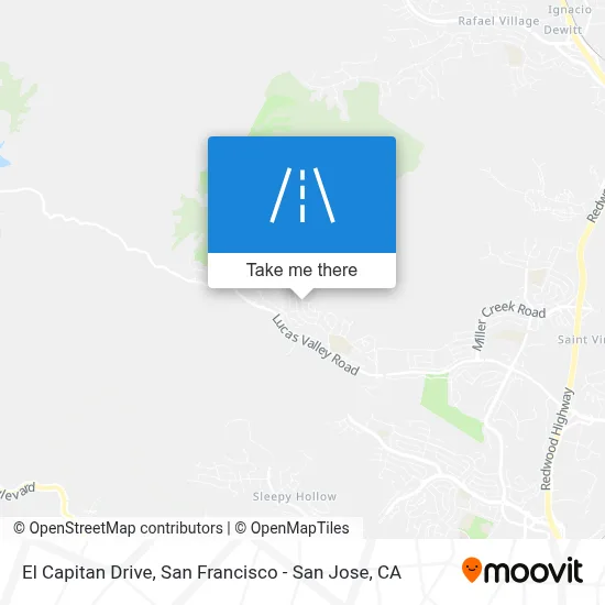 El Capitan Drive map