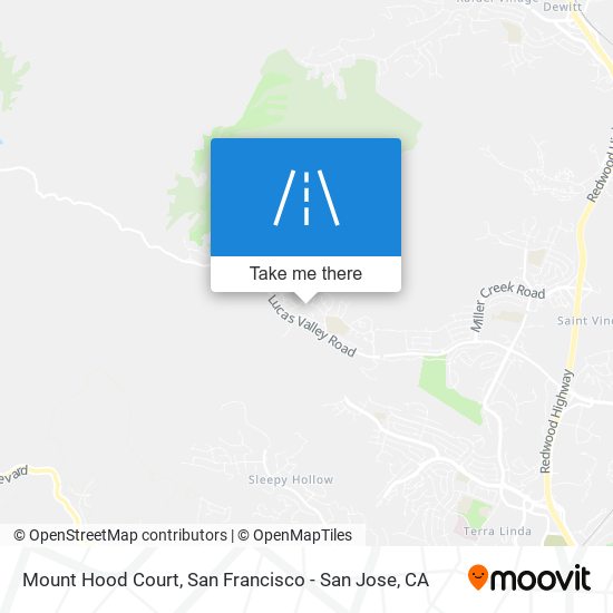 Mapa de Mount Hood Court