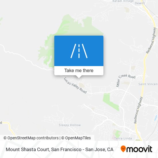 Mapa de Mount Shasta Court
