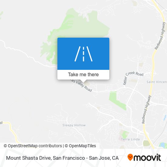 Mount Shasta Drive map