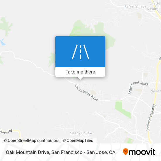 Oak Mountain Drive map