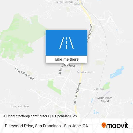 Pinewood Drive map