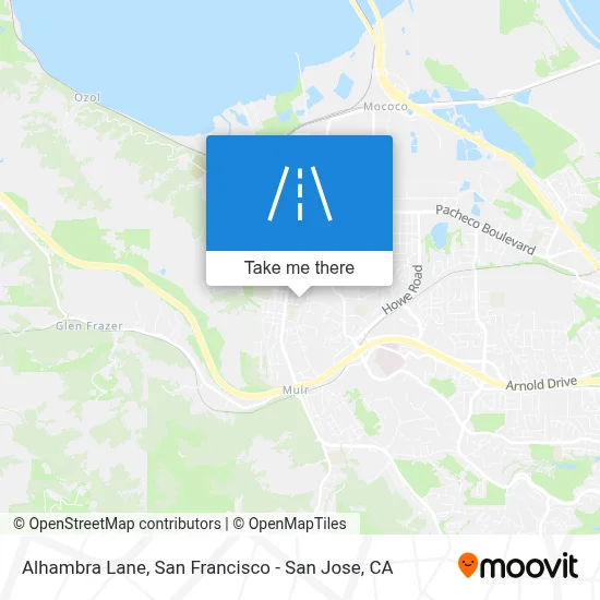 Alhambra Lane map