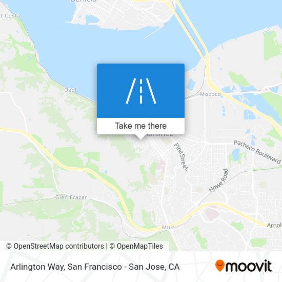 Mapa de Arlington Way