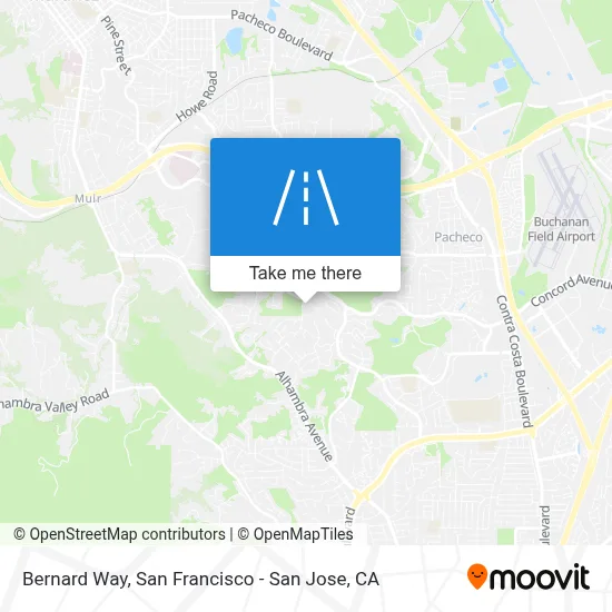 Bernard Way map