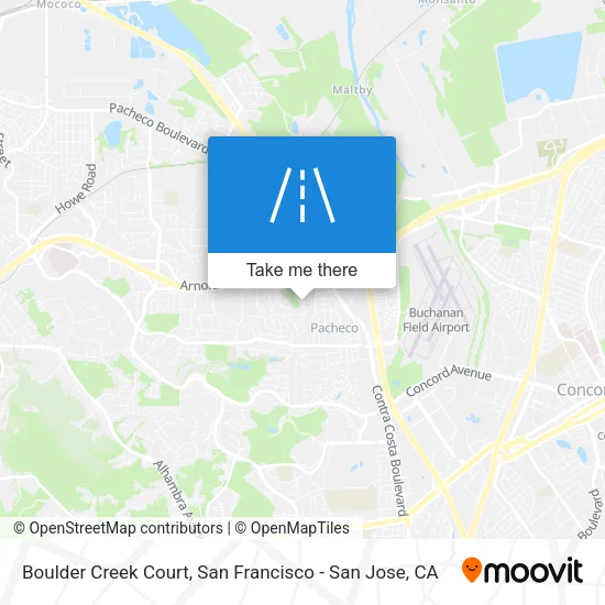 Boulder Creek Court map