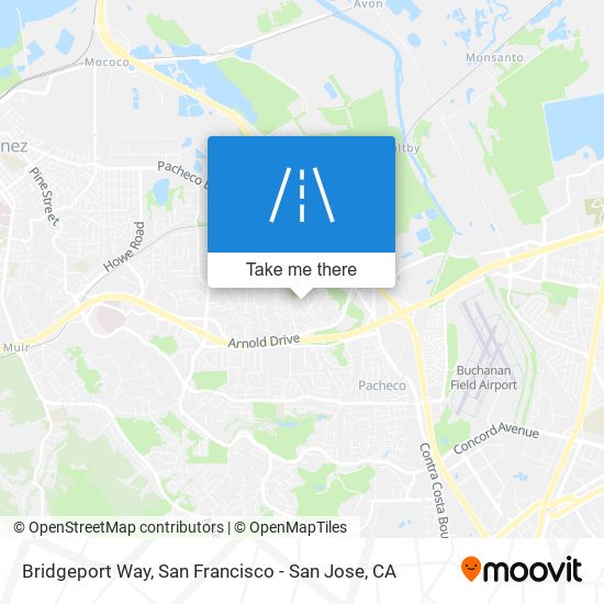 Bridgeport Way map