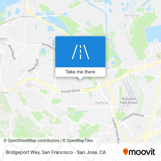Bridgeport Way map
