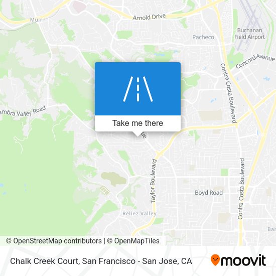 Mapa de Chalk Creek Court