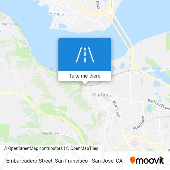Mapa de Embarcadero Street