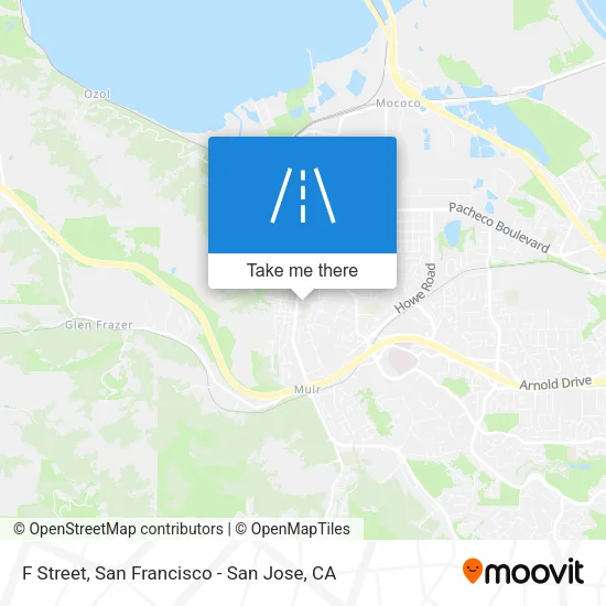F Street map