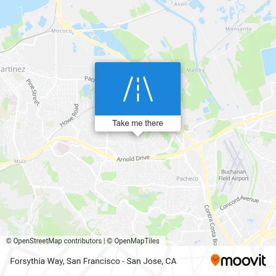 Forsythia Way map