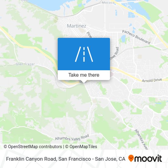 Mapa de Franklin Canyon Road