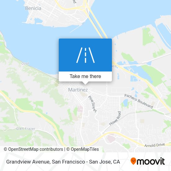 Mapa de Grandview Avenue