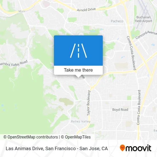 Las Animas Drive map