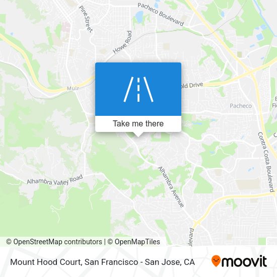 Mapa de Mount Hood Court