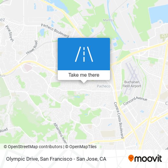 Olympic Drive map