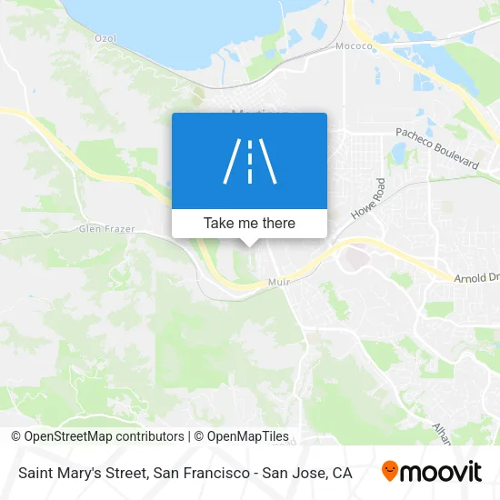 Saint Mary's Street map