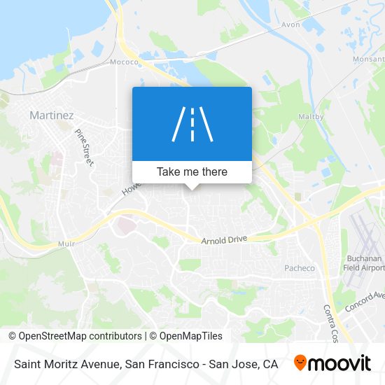 Mapa de Saint Moritz Avenue
