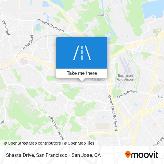 Shasta Drive map