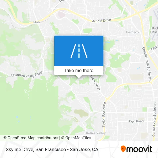 Skyline Drive map