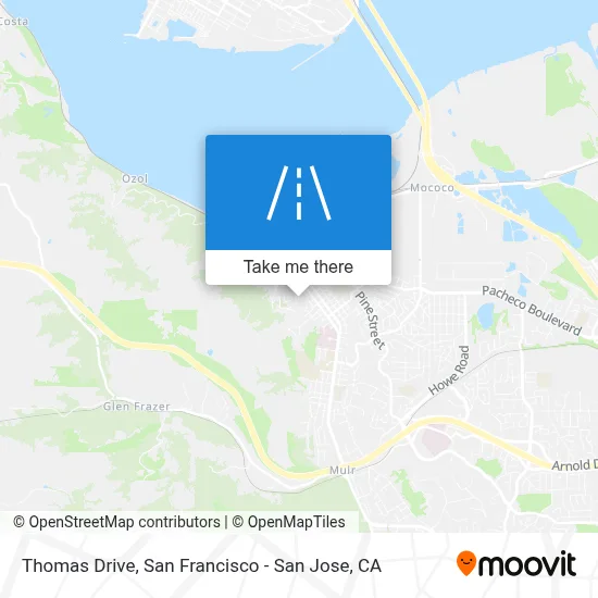 Thomas Drive map