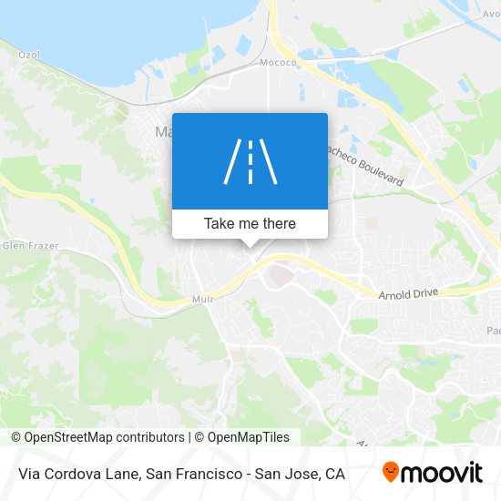Mapa de Via Cordova Lane