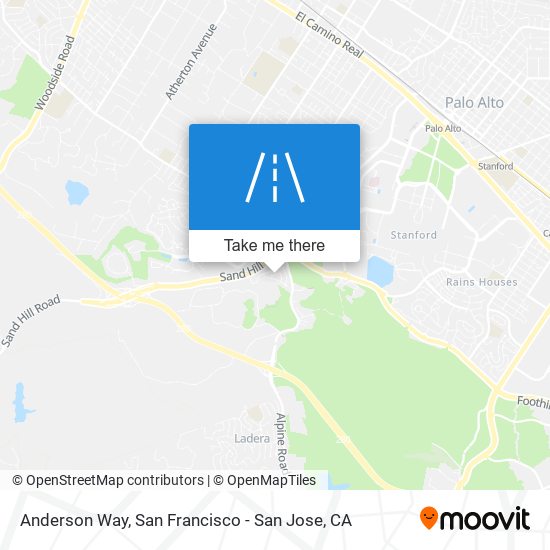 Anderson Way map