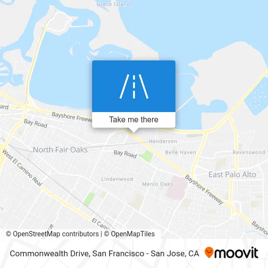 Commonwealth Drive map